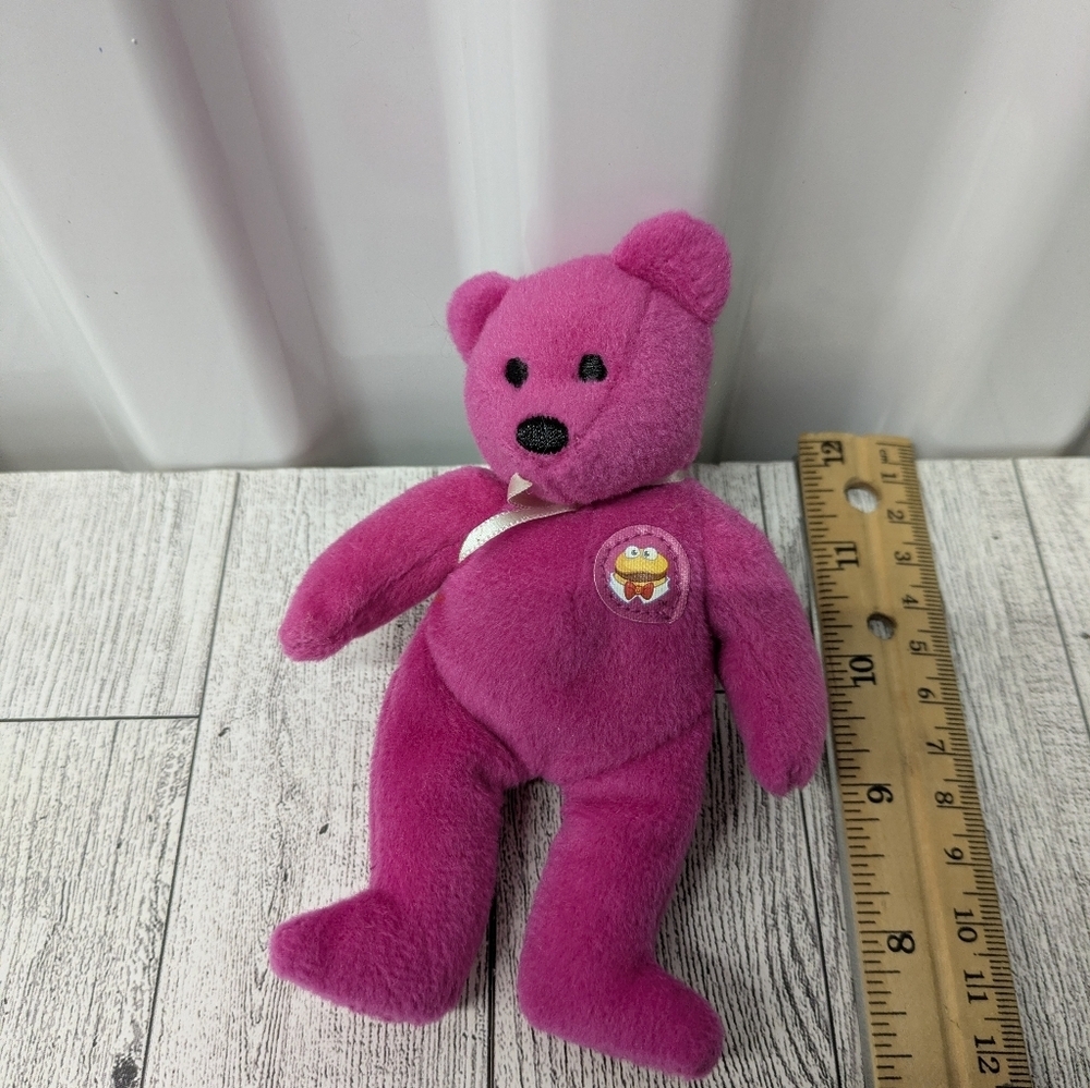 Ty McDonald's Fuchsia Stuffed Bear